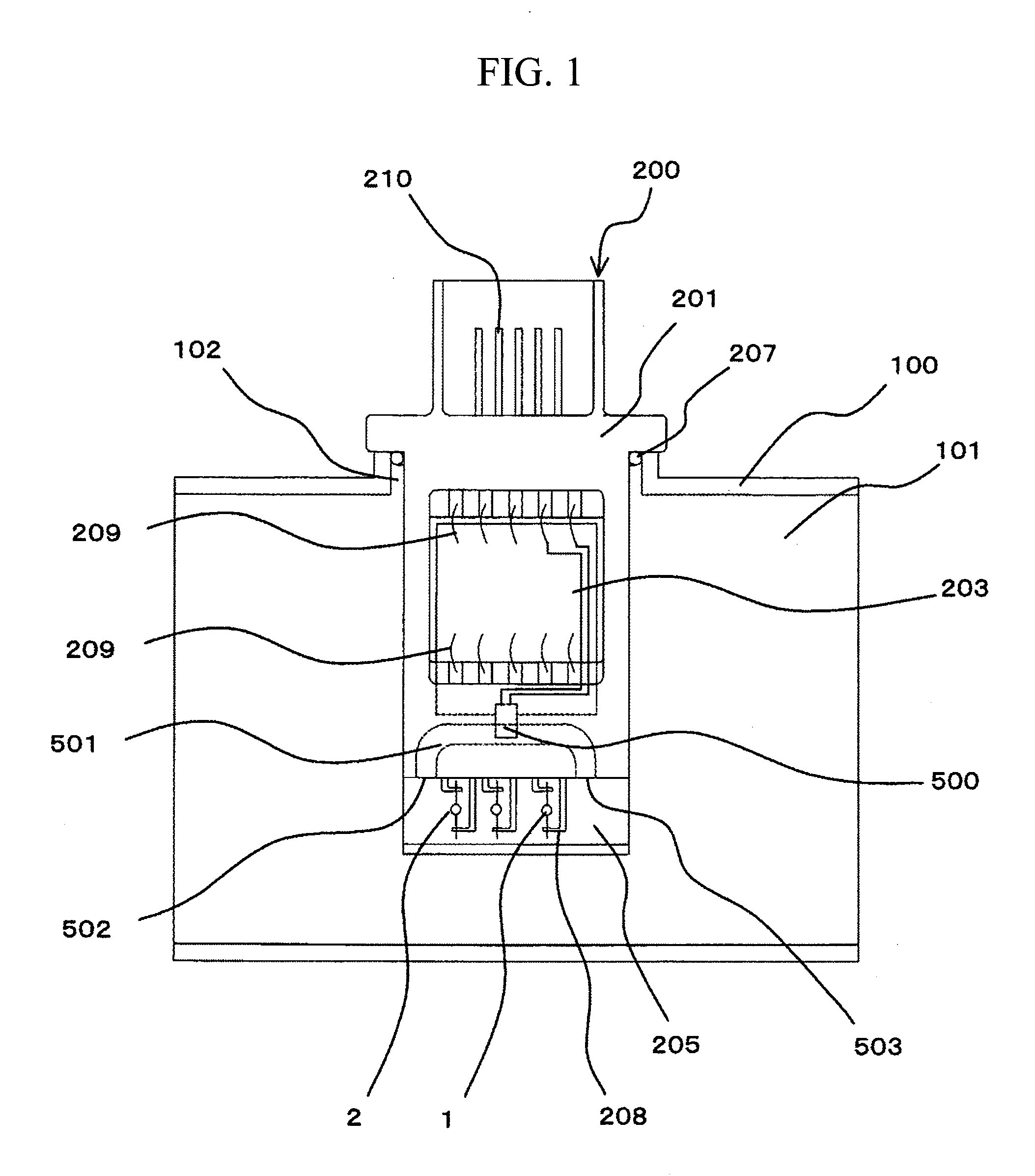 Mass air flow measurement device