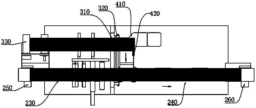 Tab film and adapting nickel tape conveying control device and method