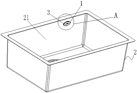 Overflow groove structure of water groove