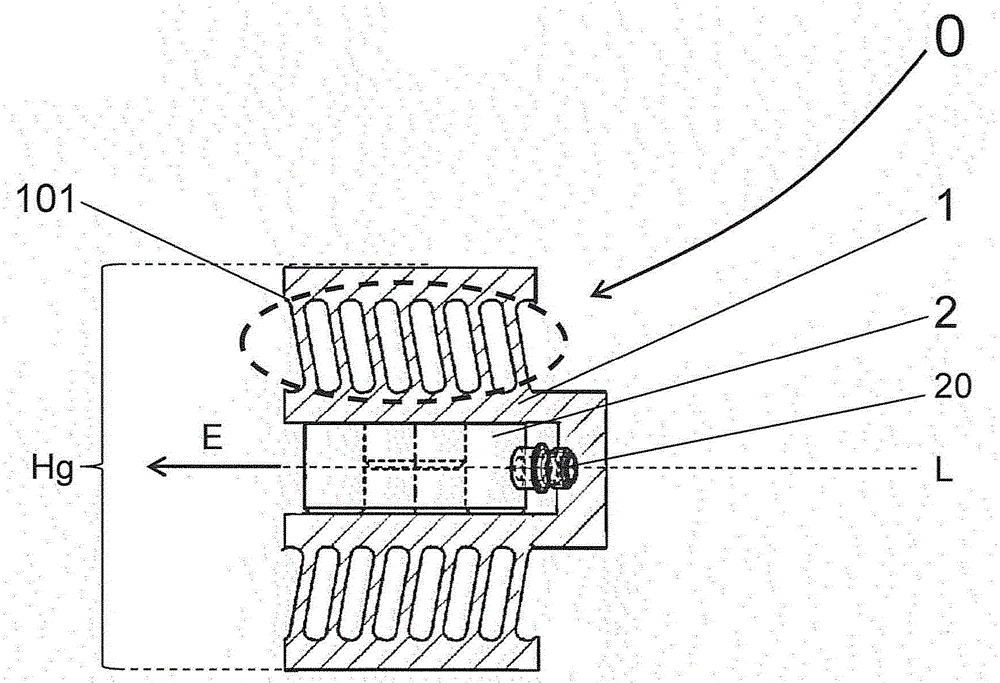 Preload device of a force measurement device