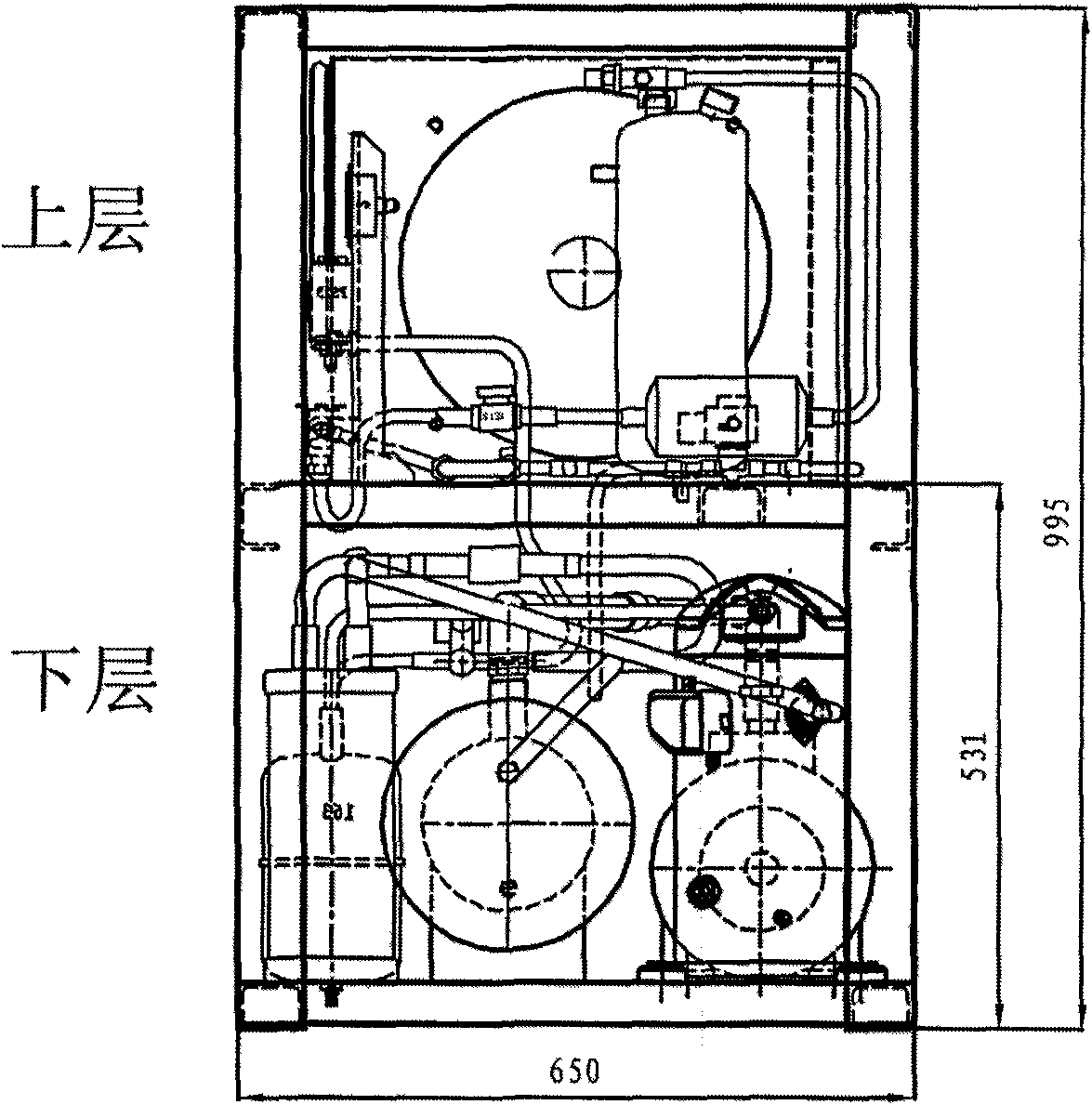 Fresh aquatic product constant temperature realizing method for vehicle-mounted container