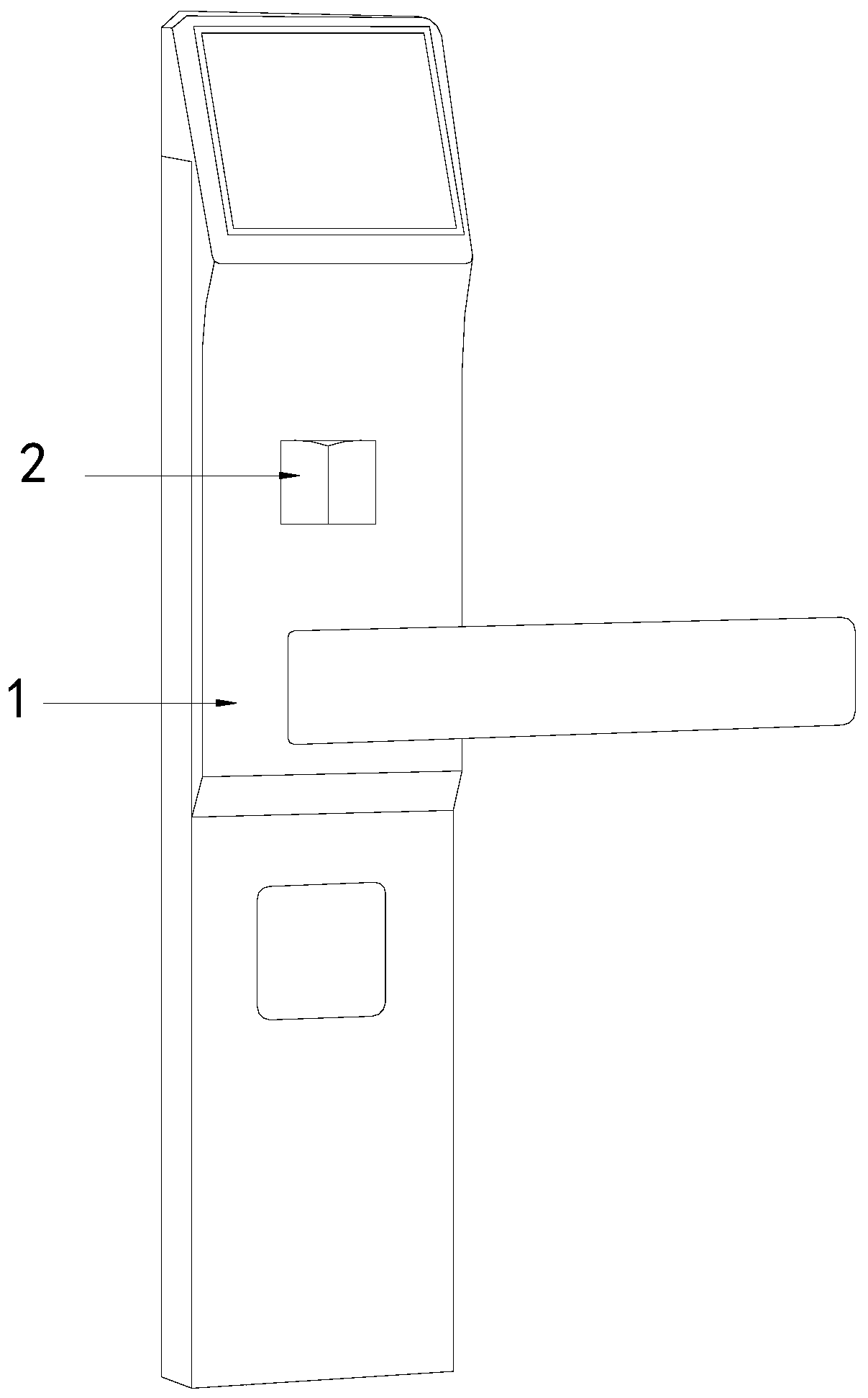 Anti-theft concealed fingerprint identification device