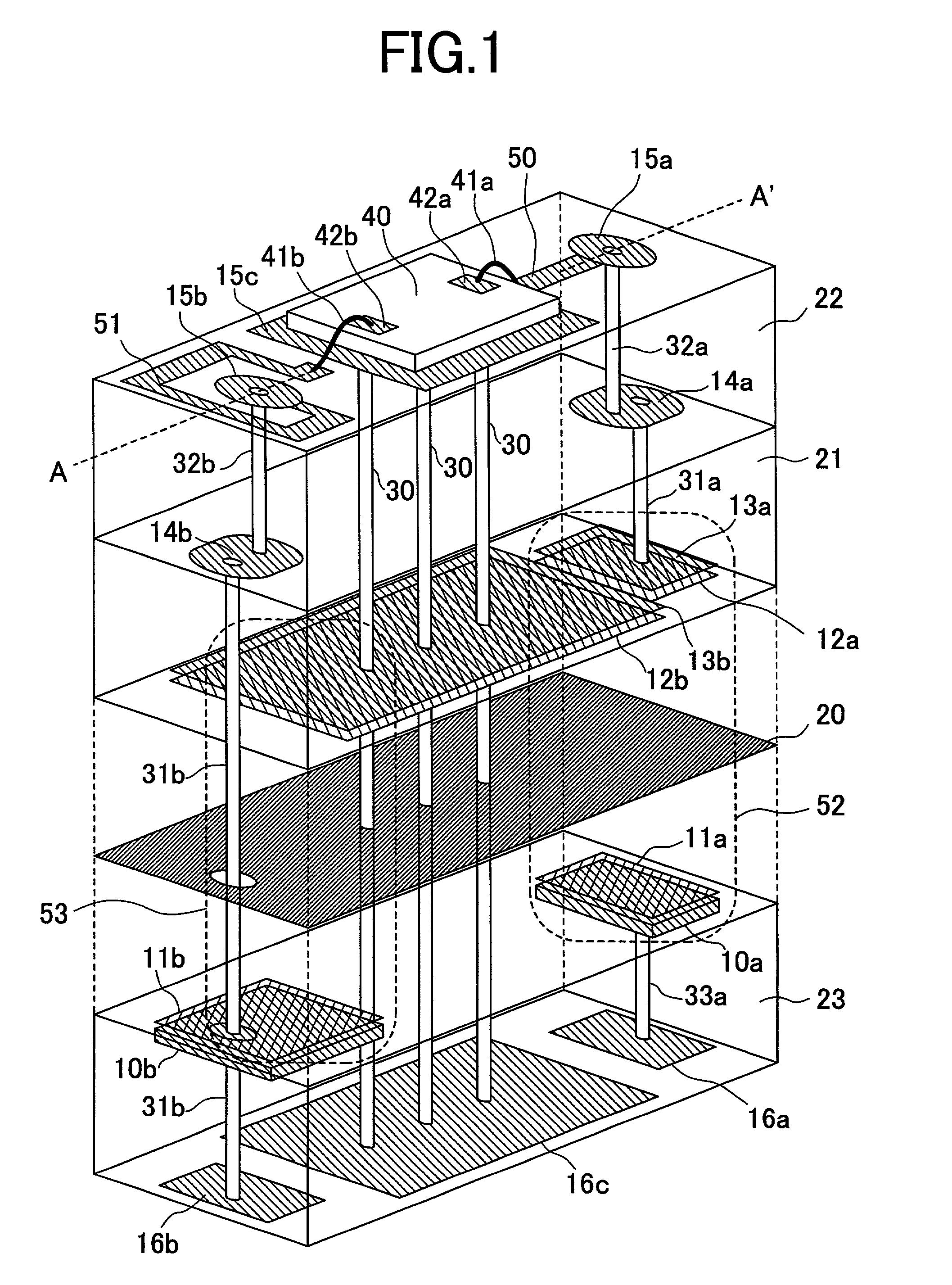 Electronic circuit equipment using multilayer circuit board