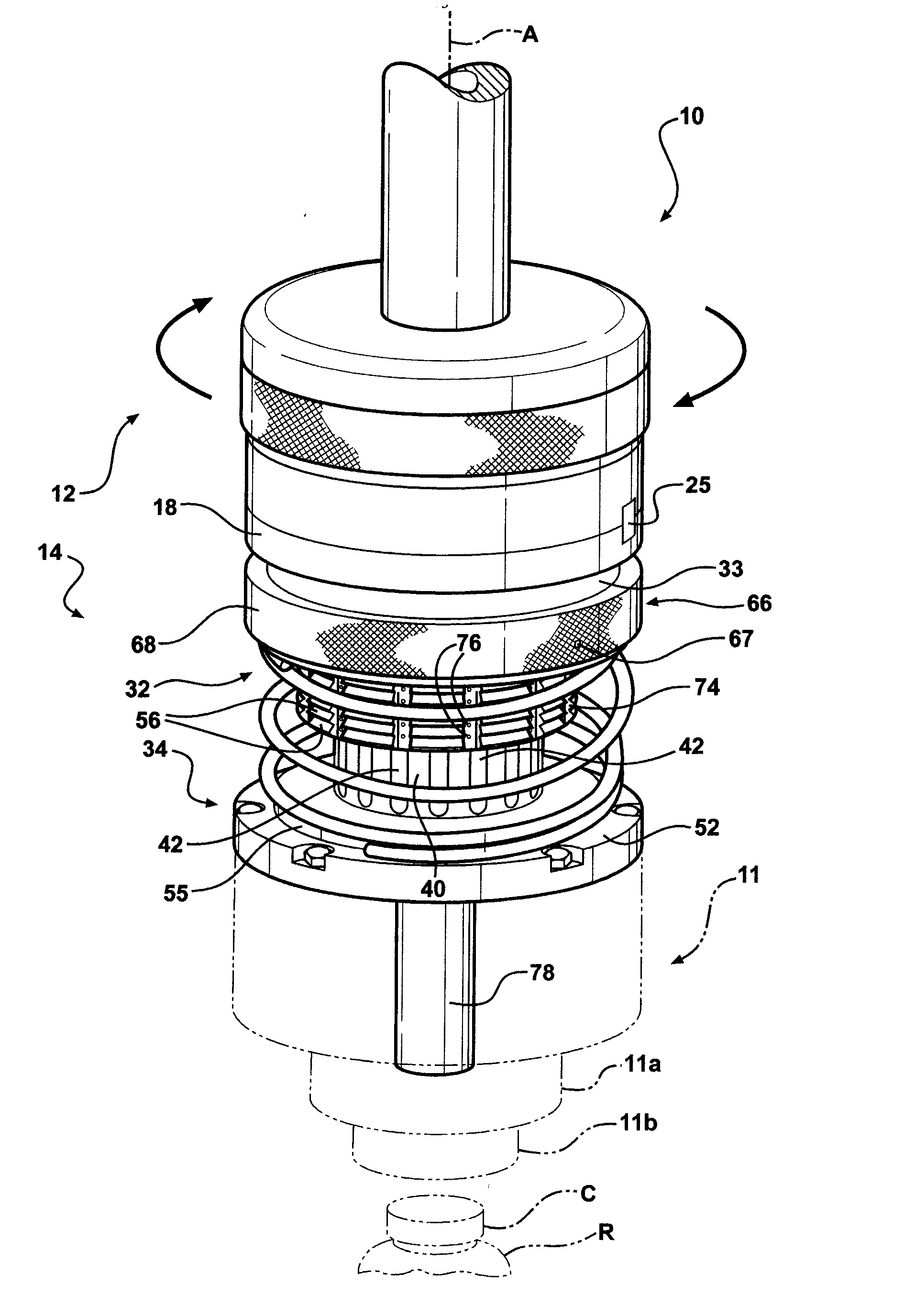 Capping device with force adjustment mechanism and method of adjusting