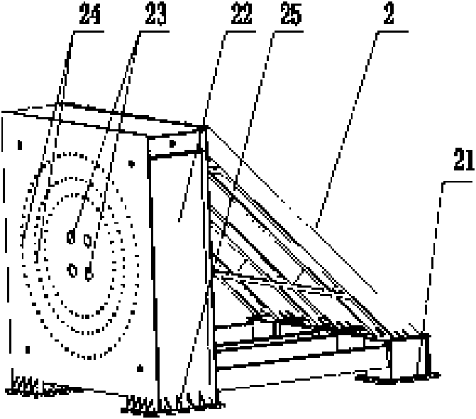 Static strength test method of large vane used for wind power and electrical power and test system thereof