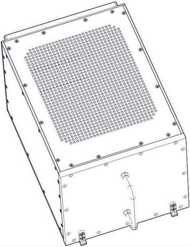 Forced air cooling chassis resisting marine atmospheric environment