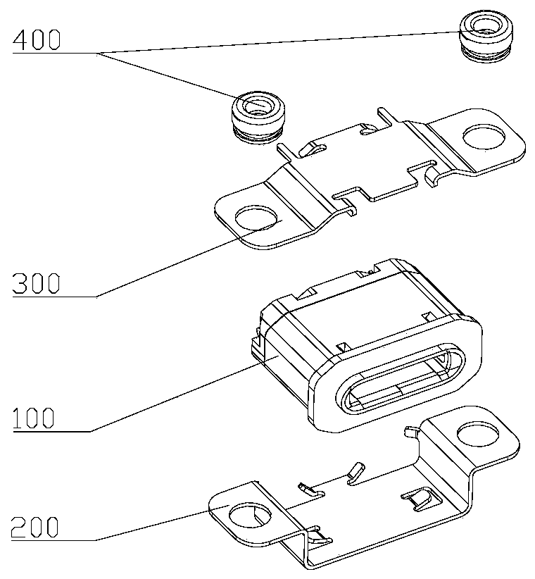 A substrate feeding device and method for fully automatic assembly of charging connectors