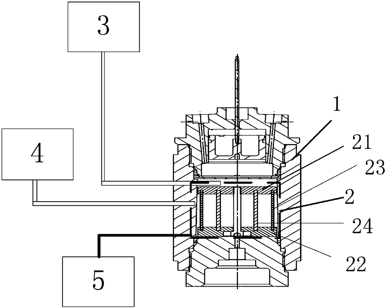 Determination device and method for volume stability of well cementing cement