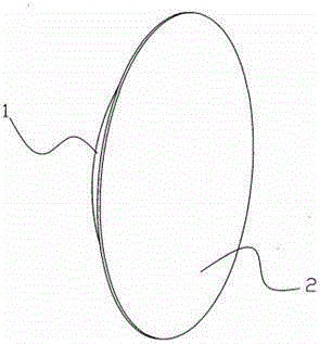 Wide-screen intelligent presbyopic lens and its preparation mold