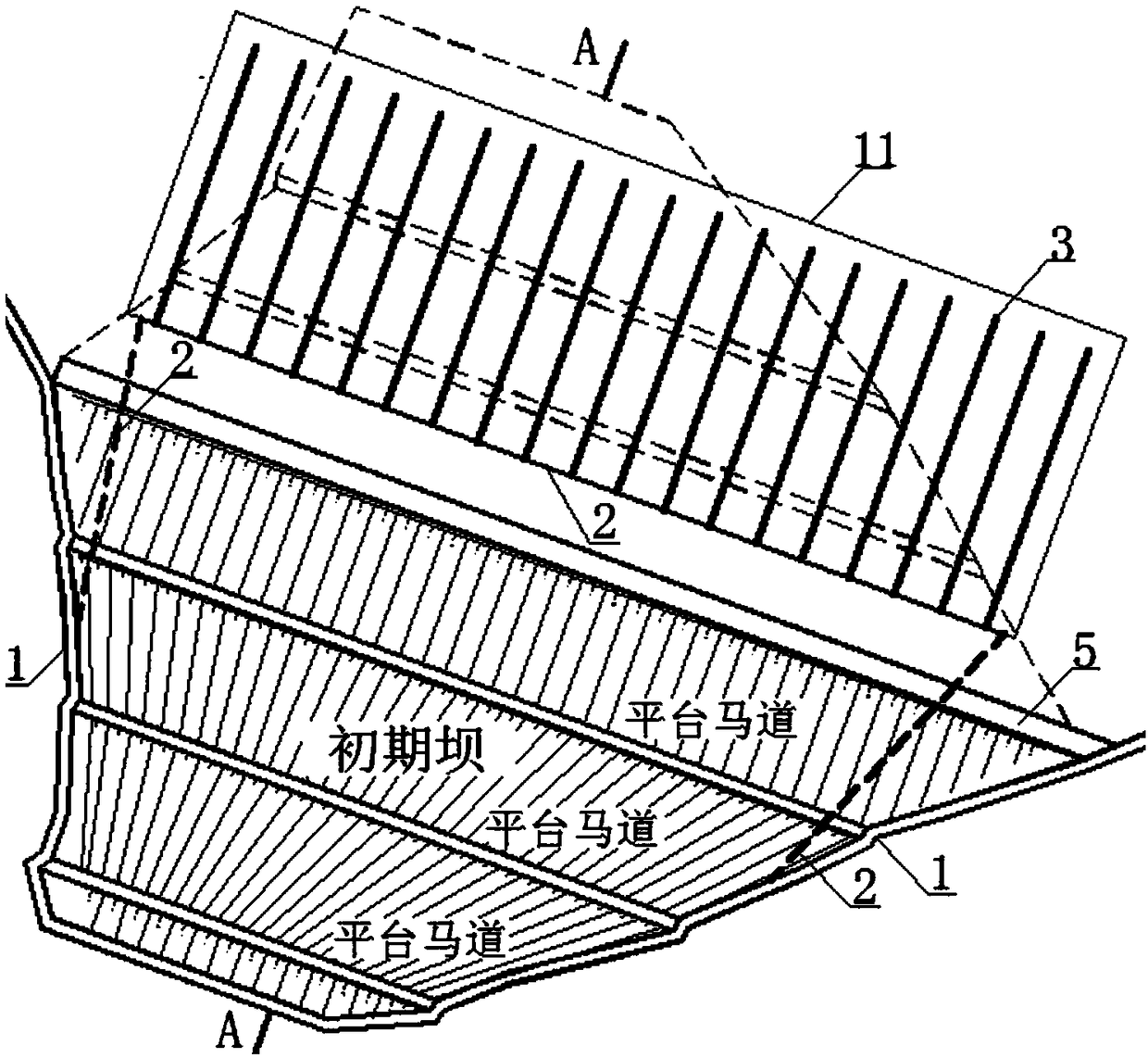 Method of damming ultra-fine grain and upstream method tailings to prevent earthquake liquefaction instability and damage