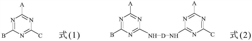 Triazine precursor, method for preparing triazine precursor and application of triazine precursor