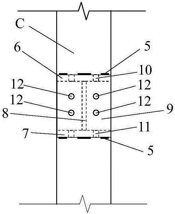 Assembly type energy consumption beam column node