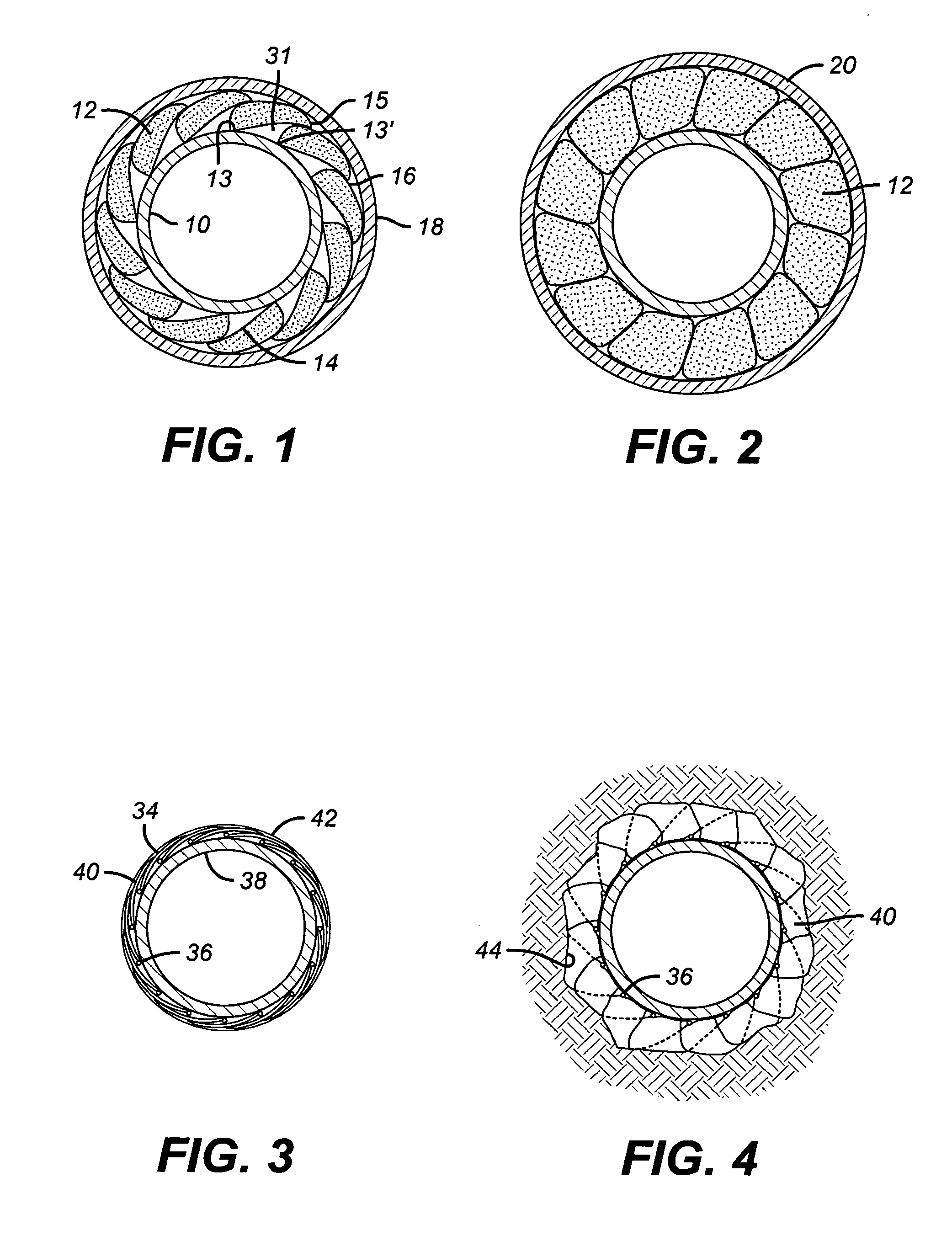 Swelling packer with overlapping petals