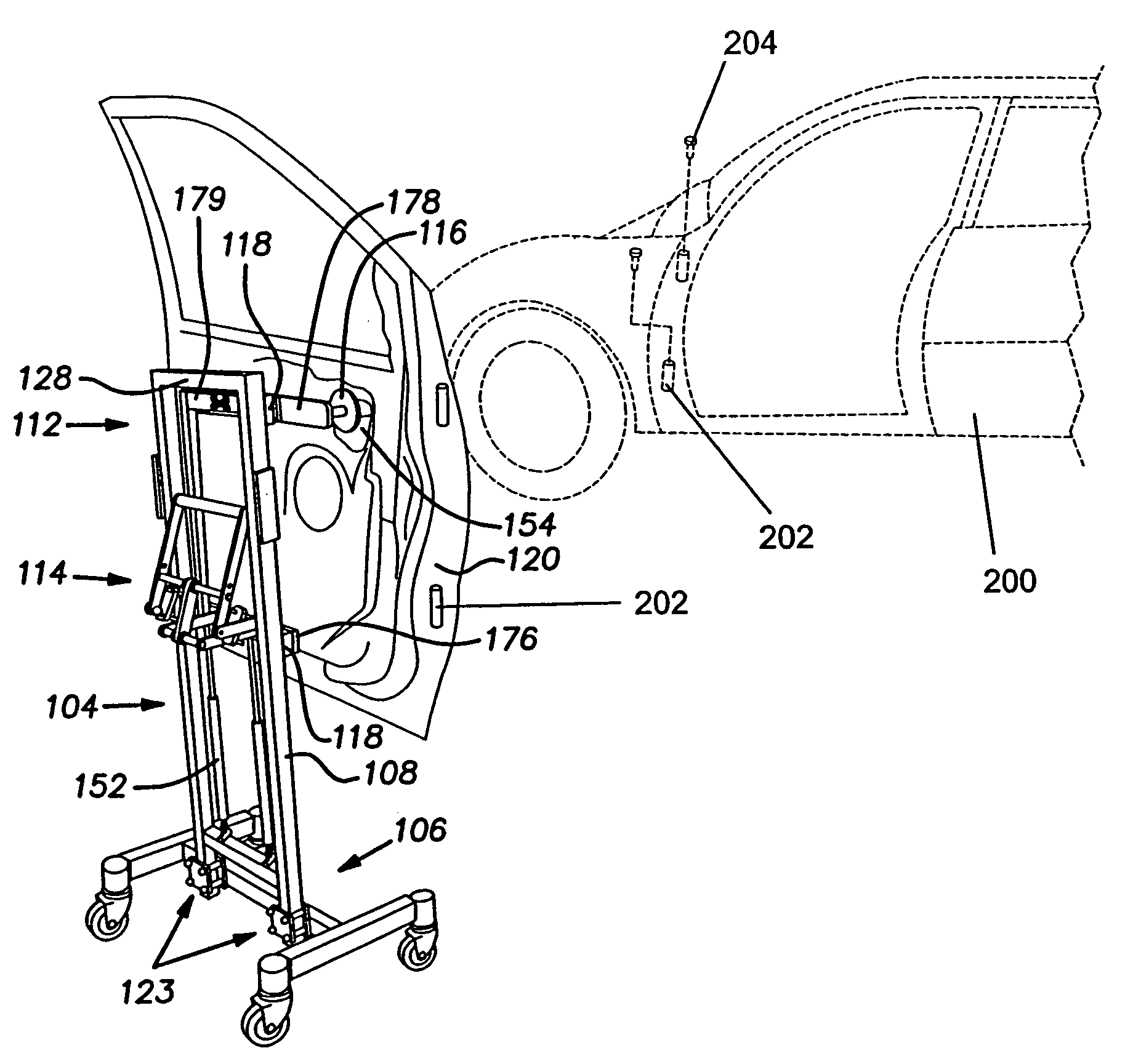 Door lifting apparatus and method