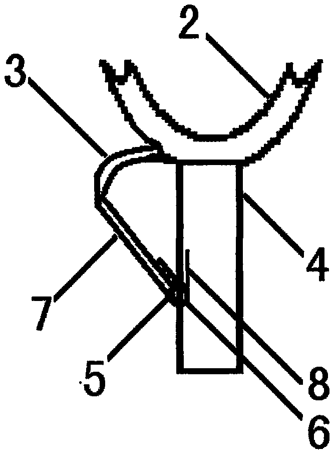 Clothes hooking prevention structure of clothes holding rod hook