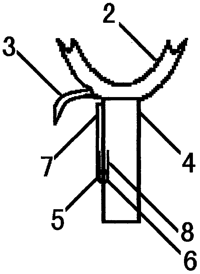 Clothes hooking prevention structure of clothes holding rod hook