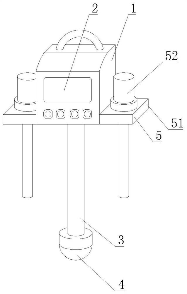 Multi-electrode soil moisture detector