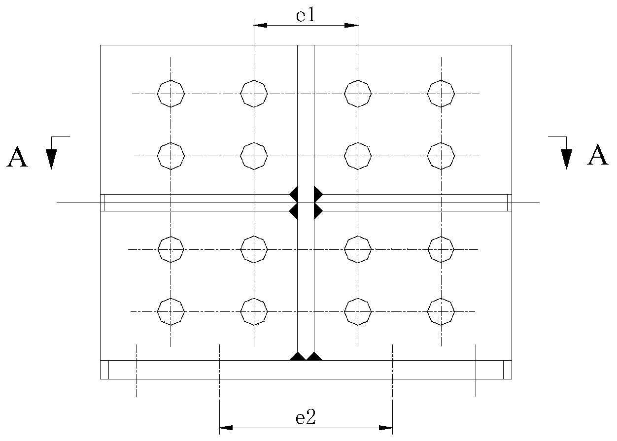 Drilling jig for machining connecting gusset of rotating frame of annular cooler and using method