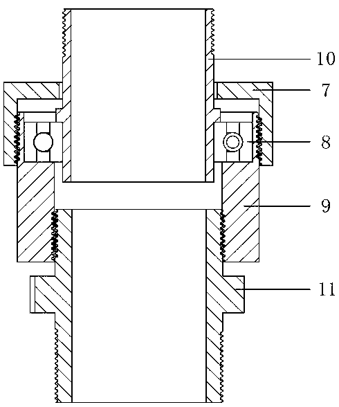 A self-rotating aeration stirring device