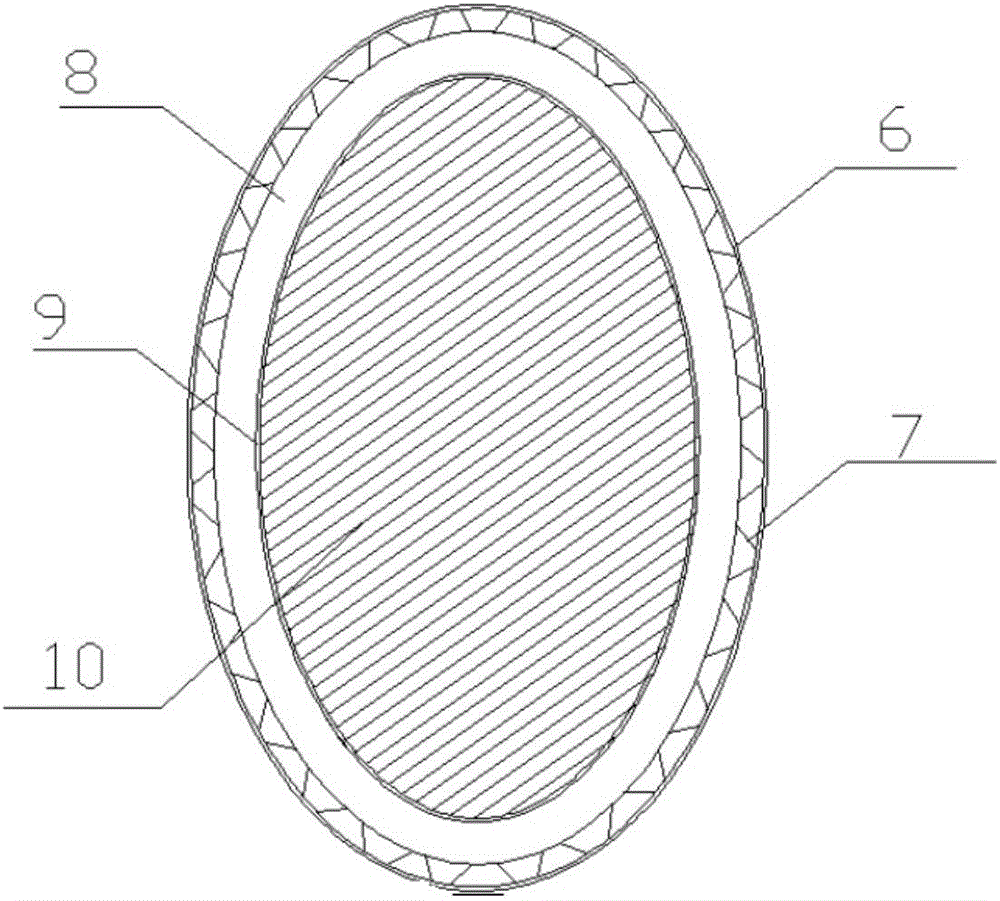 Self-floating collision prevention device based on composite materials