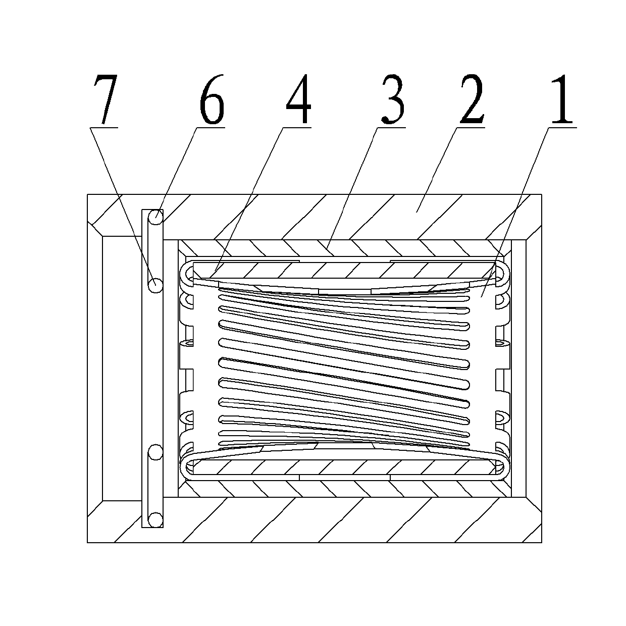 Crown spring cage tyep pin and jack component and jack thereof