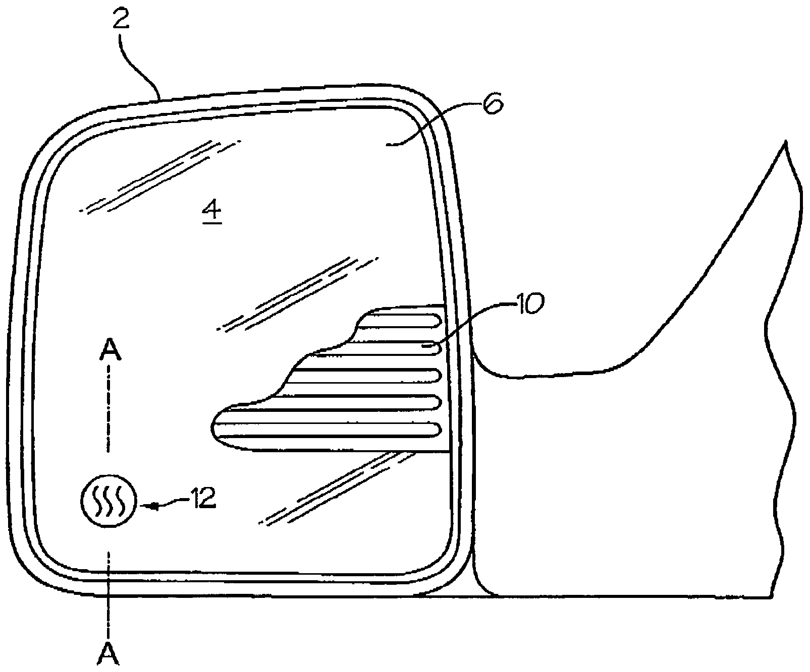 Heatable external mirror for motor vehicles