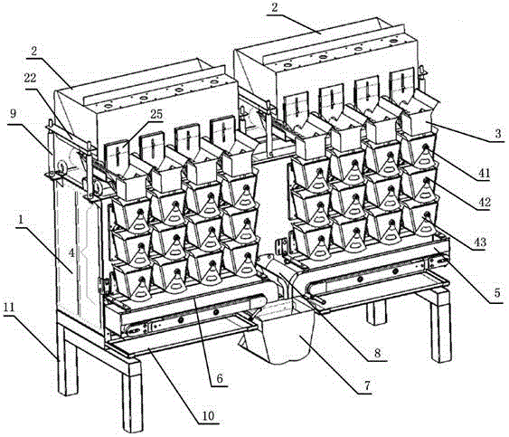 Three-layer eight-line fresh food scale