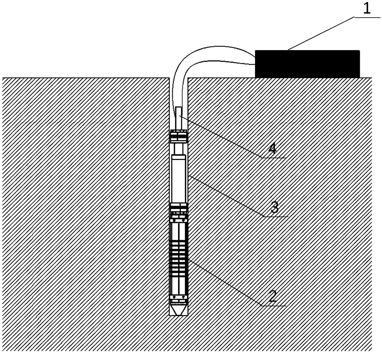 Pre-drilling in-situ rock mass combined measurement device and measurement method