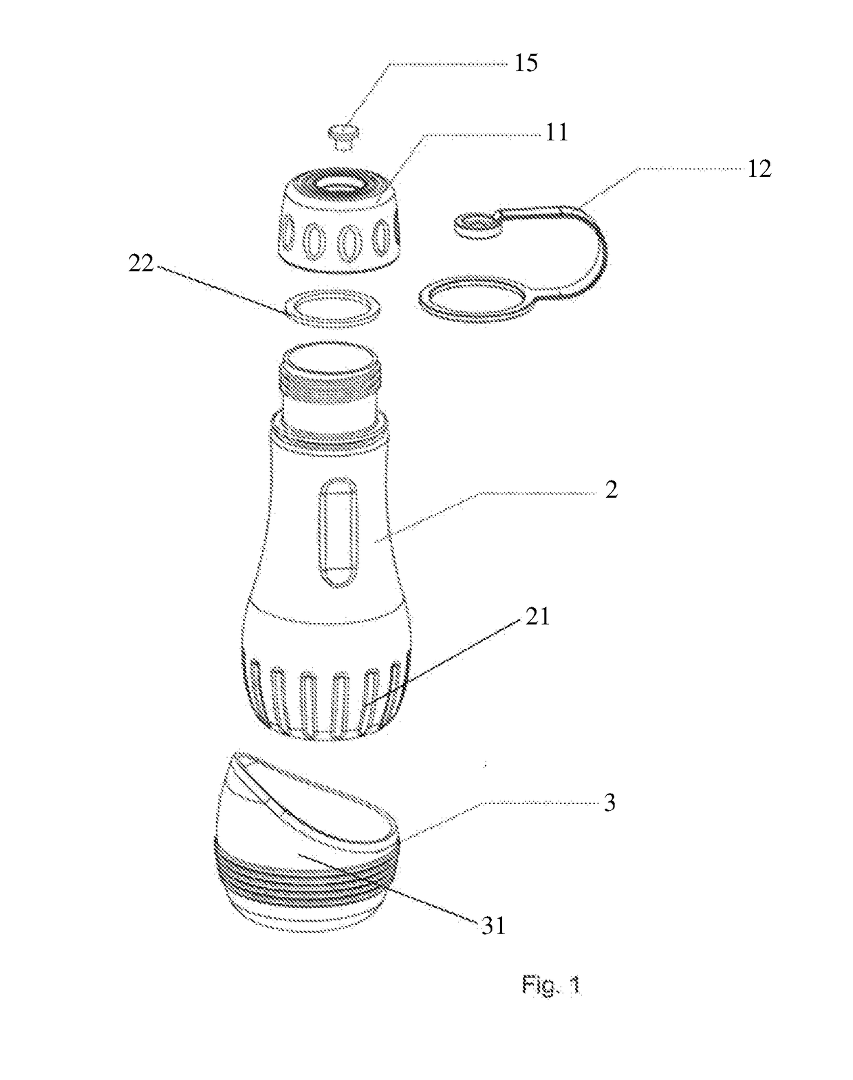 Multiple traveler water bottle