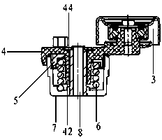 Spring-extending-type, high-damping and automatic tensioner