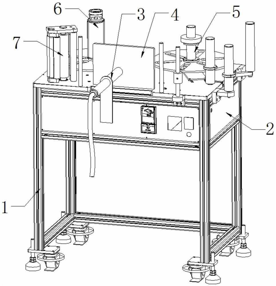 A label rewinder running at a constant speed