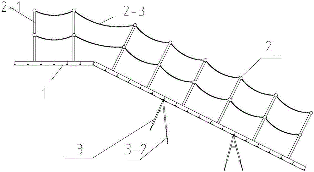 Marine modular foot bridge (foot walk pavement) deck structure