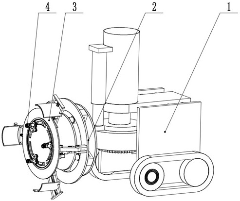 An automatic tire removal robot