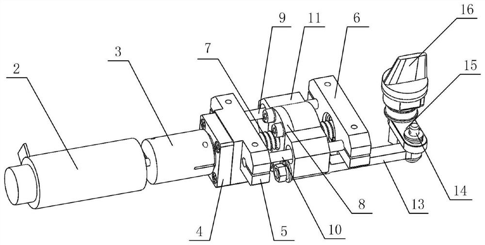 Ball screw type gas vane servo mechanism