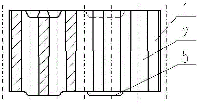 Lattice brick with 19 lattices and lattice hole diameter of 25 mm and stacking method