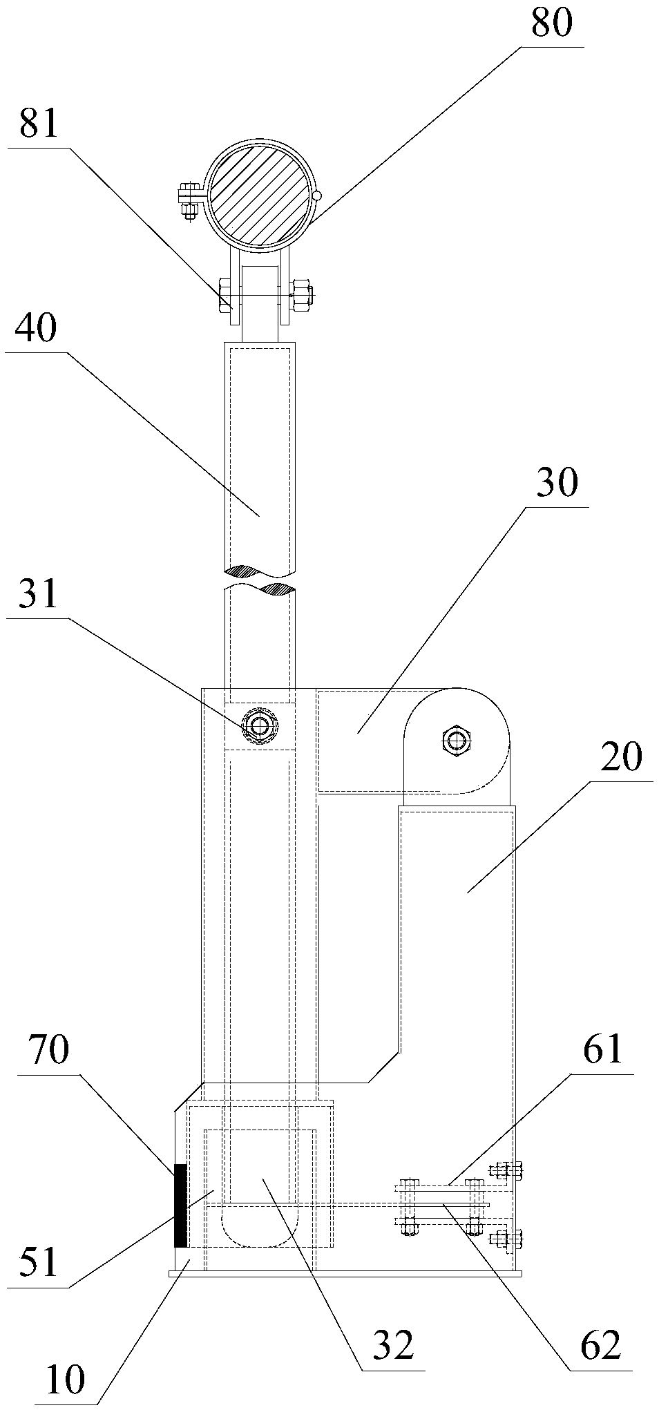 Stay cable damper combined with cable force testing