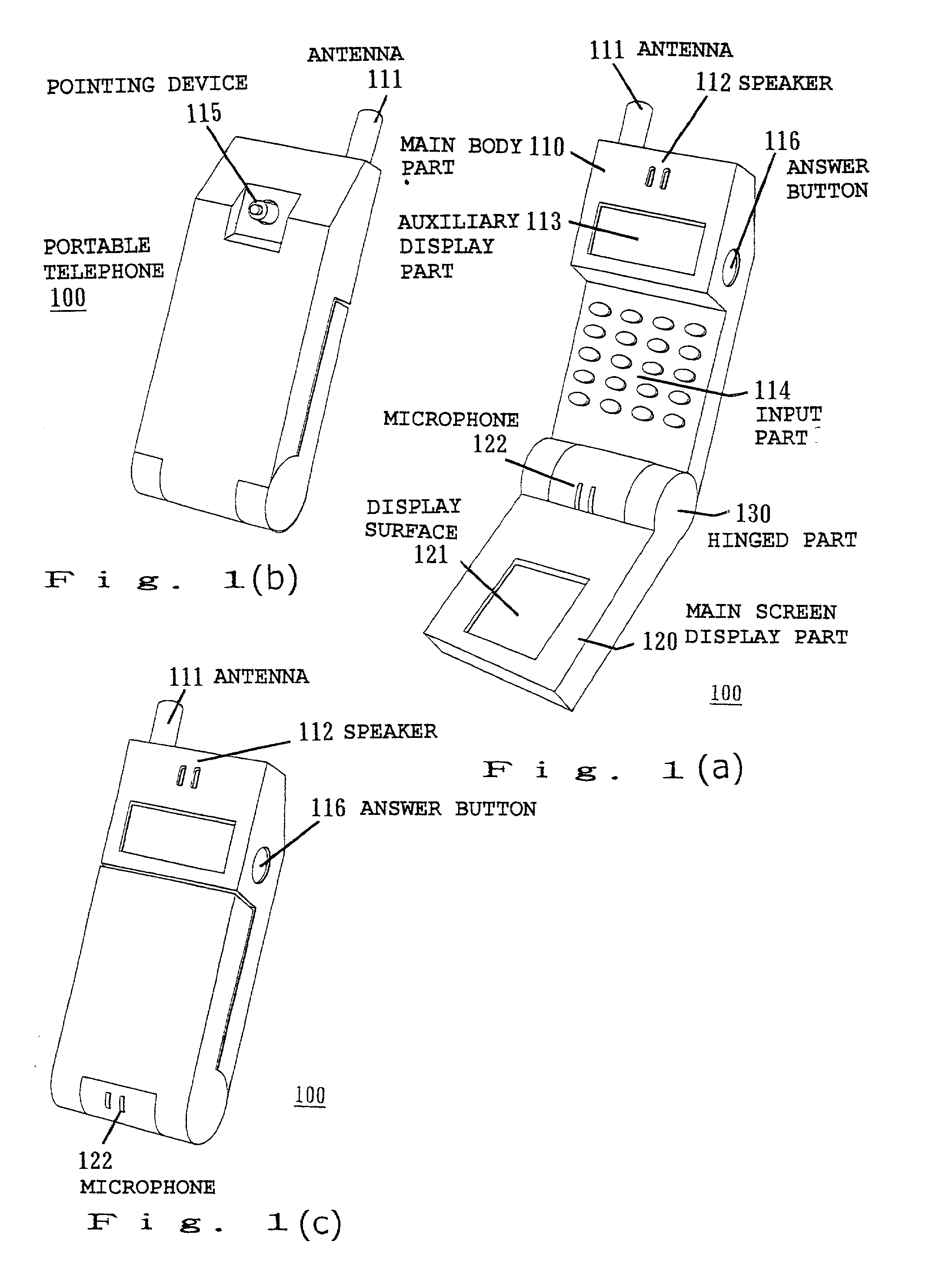 Portable communication terminal, information display device, control input device and control input method