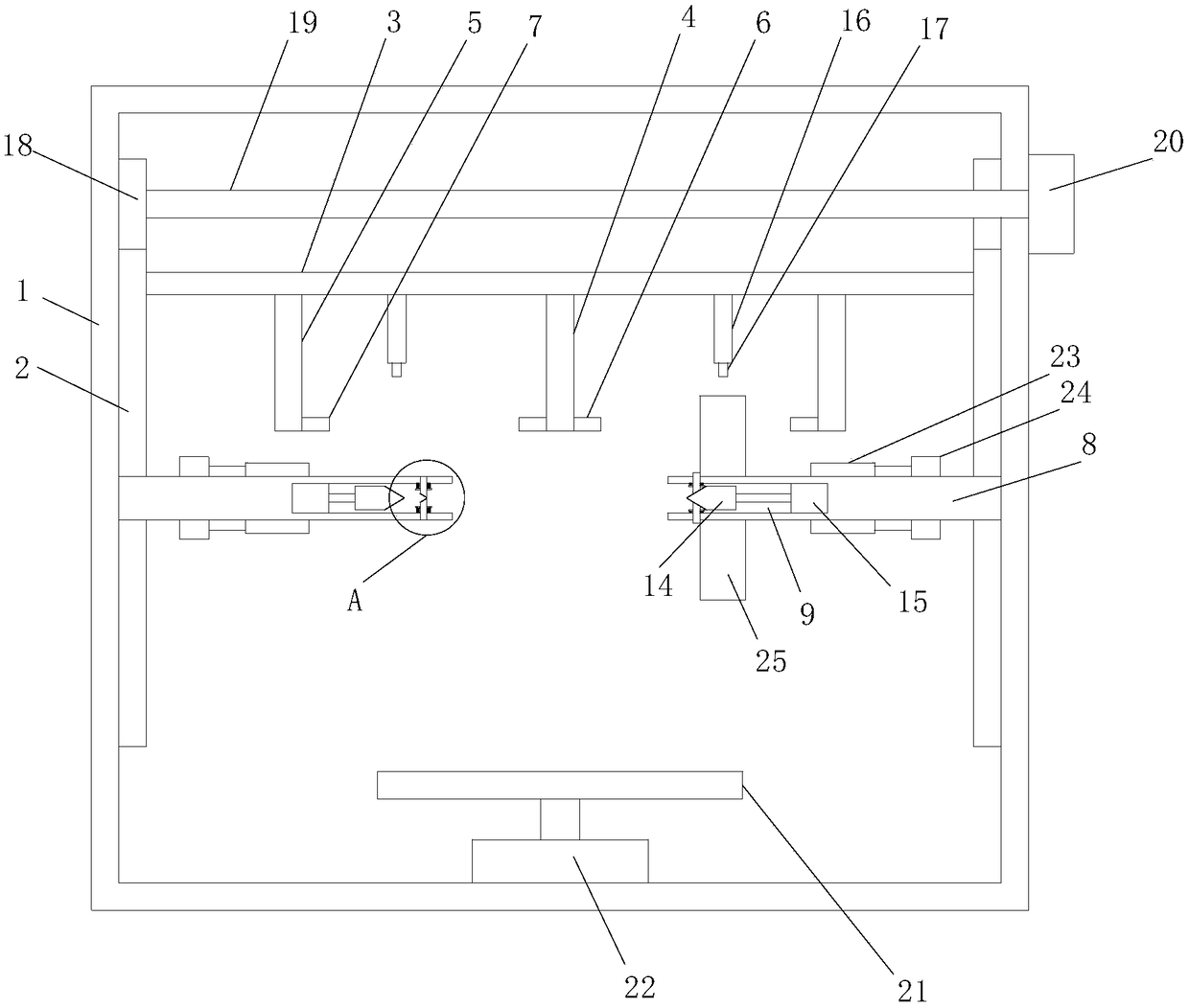 Paint spraying equipment for automobile hub coating production line