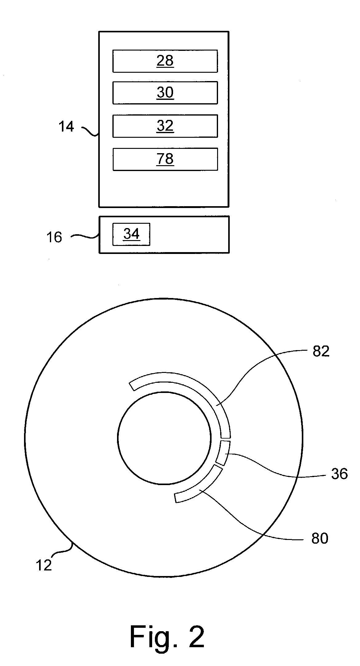 Disk drive and method having cost-effective storage of the disk drive's internal program code