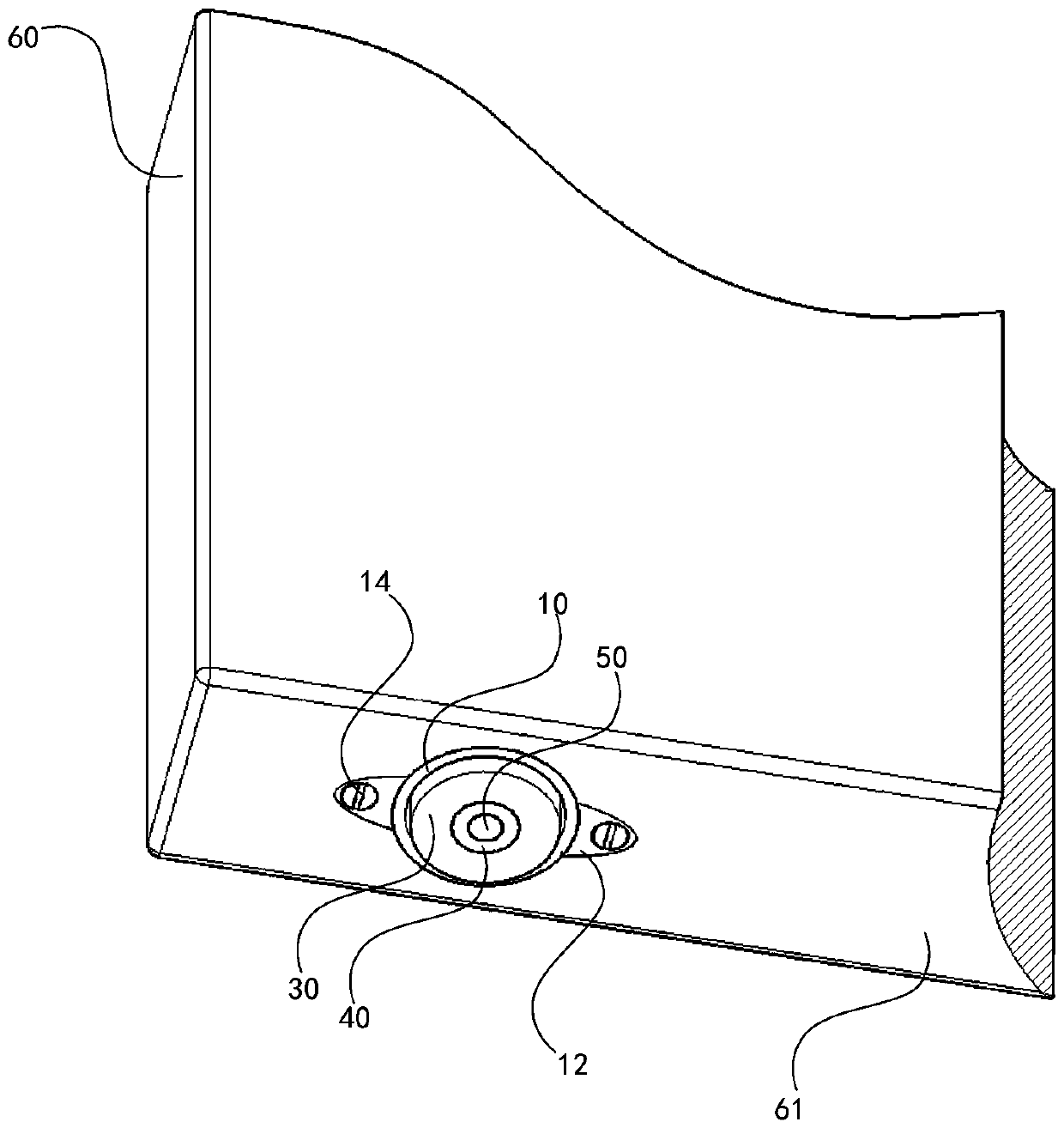 Magnetic-attraction-type guiding anti-shaking guiding device for hanging sliding door