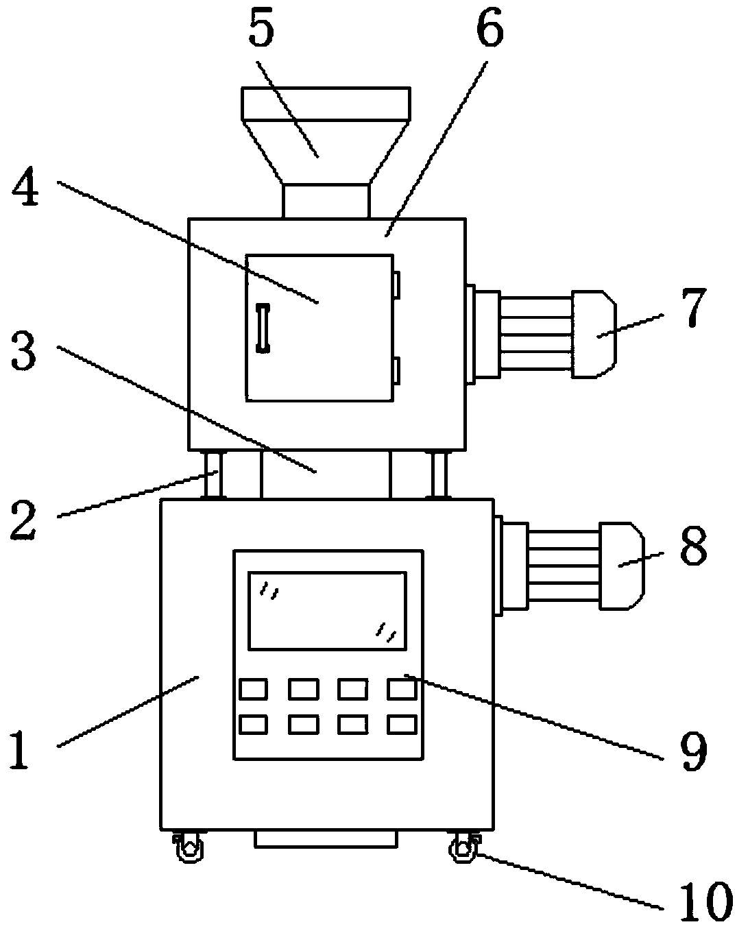 A high-efficiency crushing device for Rosa roxburghii used as medicine