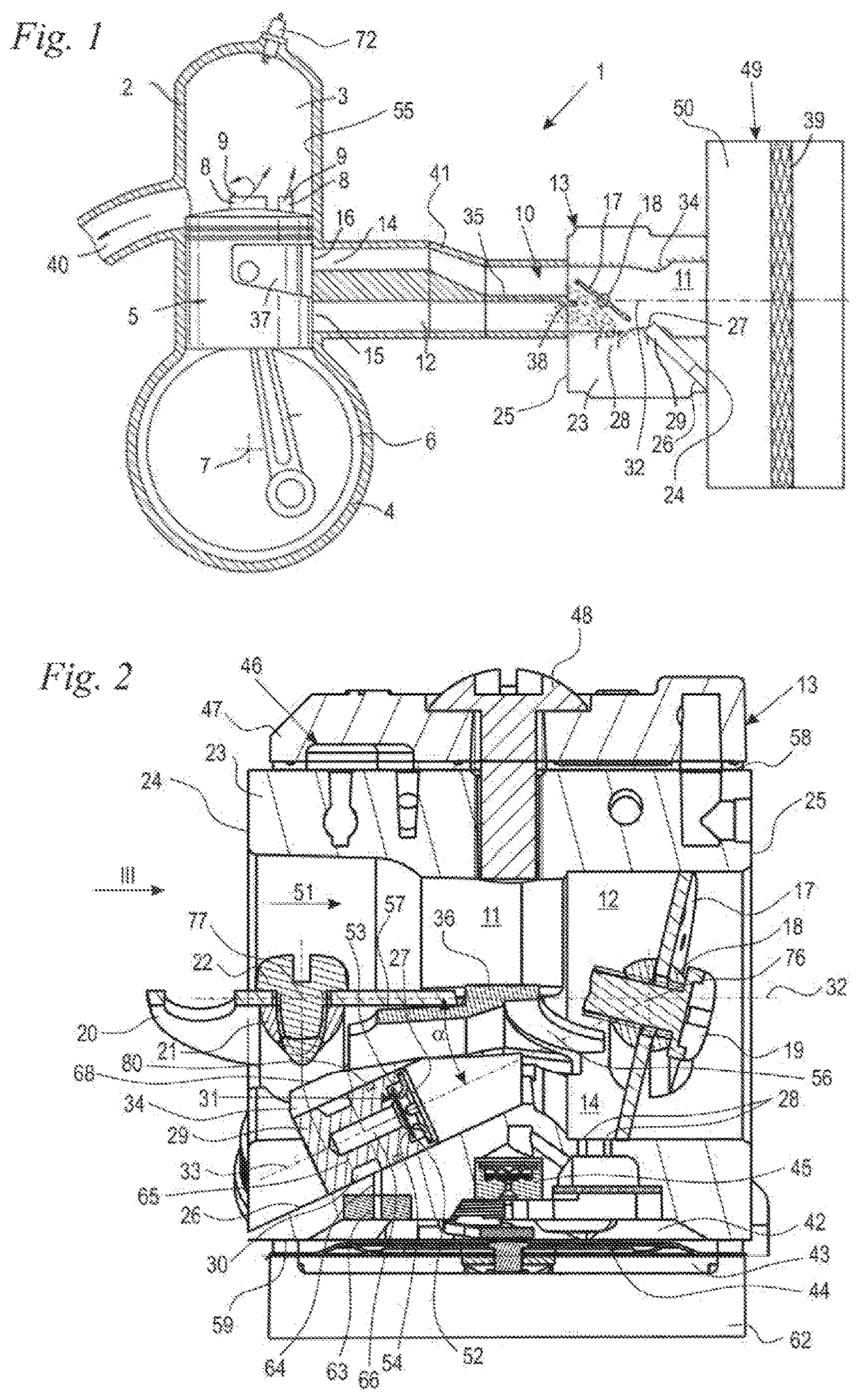 Mixture formation unit and two stroke engine having a mixture formation unit