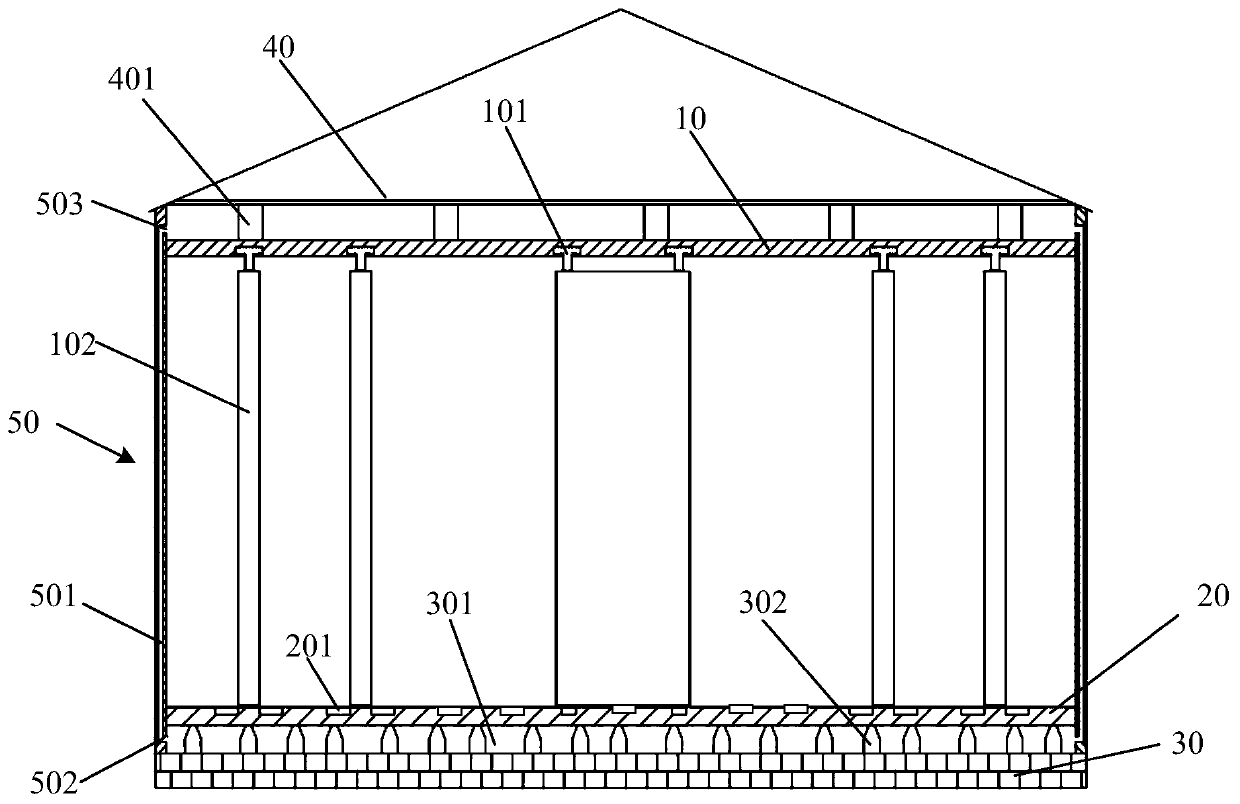 A residential house that realizes the internal division of the house