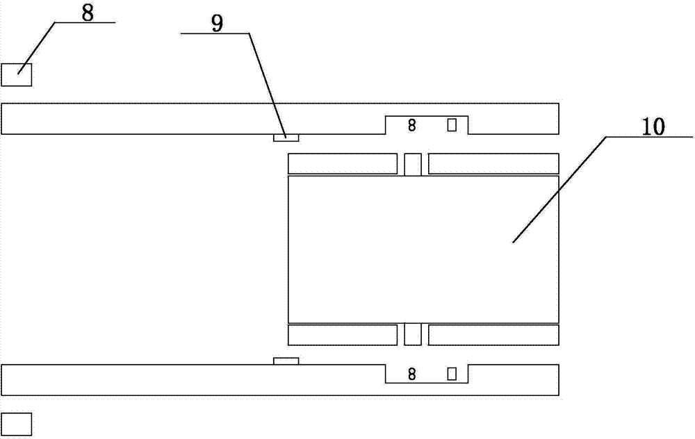 Laser detection device for measuring diameter of wheel of railway vehicle