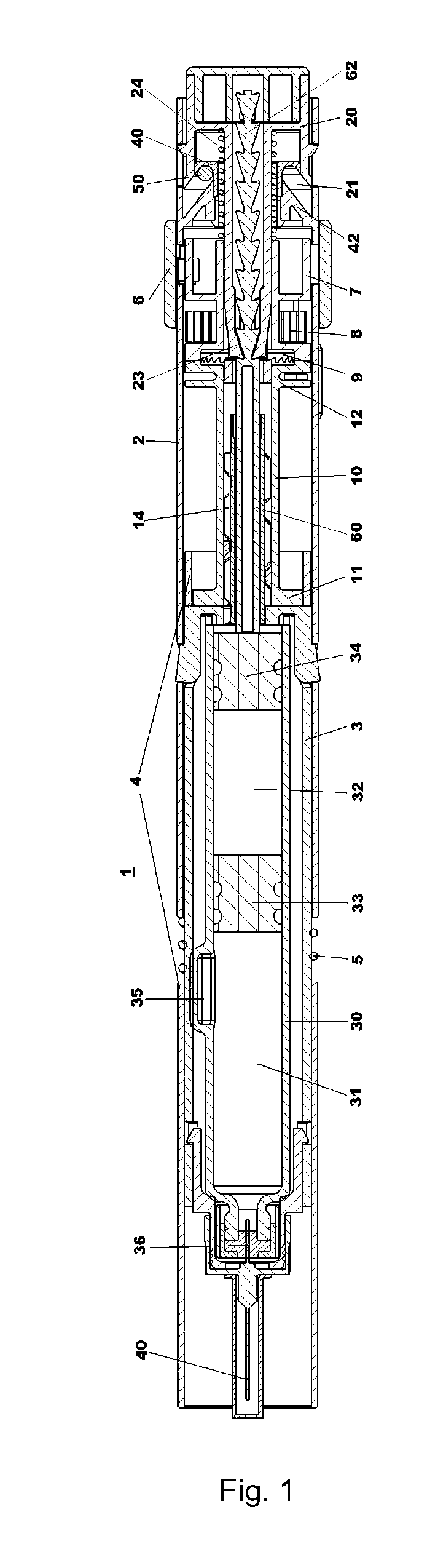 Device for delivering medicament