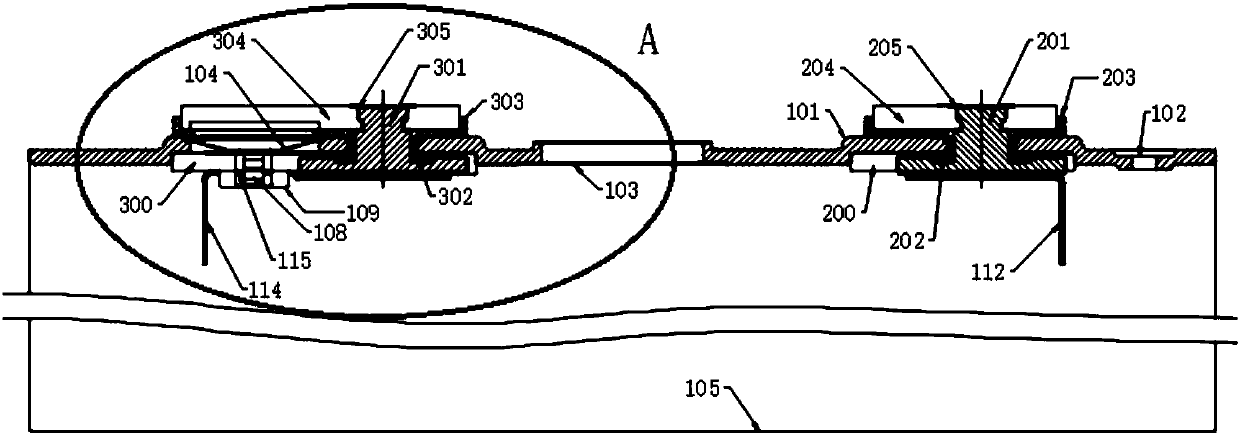 Built-in dual-function protection device for battery and battery