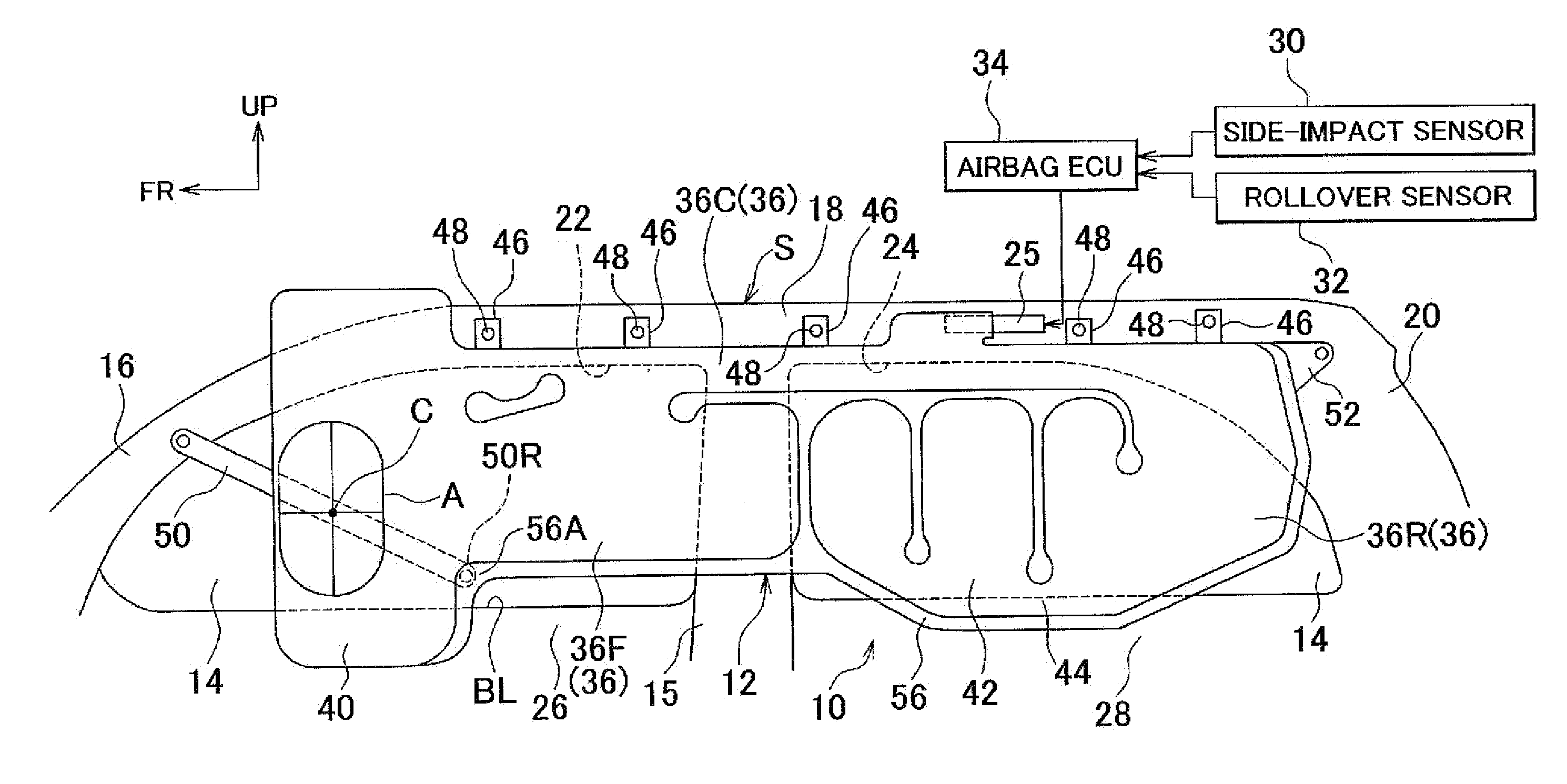 Curtain airbag system