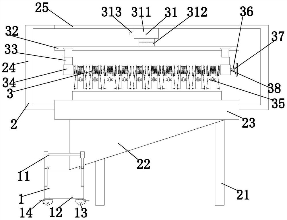 A kind of FRP grating production and finishing processing machine