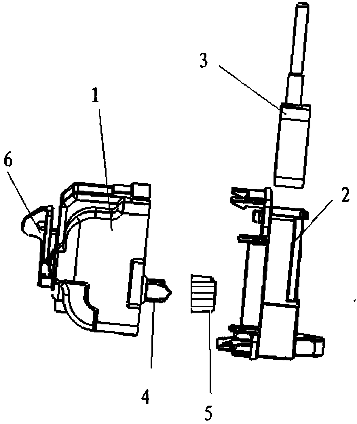 Electric vehicle charging gun locking device and installation assembly thereof