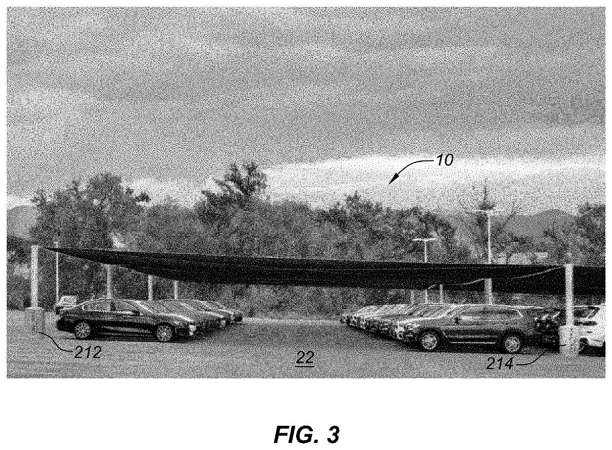 Protective Canopy Systems and Associated Methods of Installing and Taking Down